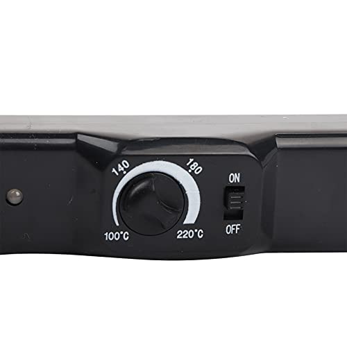 Hair Extension Bonding Iron, Professional Flat Shape Melting Tool for Salon Hair Extensions and Wigs (Black)