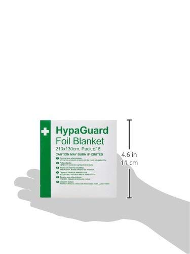 [Australia] - Safety First Aid Group HypaGuard Survival Blanket, Foil, Pack of 6 