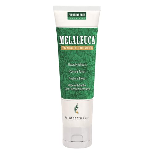 [Australia] - Melaleuca Whitening Tooth Polish Paste without Fluoride 3.8oz — Fresh Mint 
