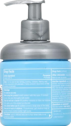CeraVe Psoriasis Cream, Salicylic Acid Moisturizing Dry Skin Treatment, 8oz | Medicated Skin Care Formula with Urea, Lactic Acid, and Niacinamide Gently Exfoliates To Relieve Scaling and Itchy Skin 8 Ounce (Pack of 1)