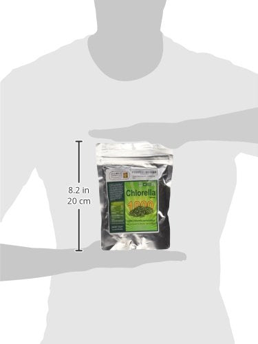Sunlit Best USDA Organic Premium Chlorella Tablets 1000 Count | 100% Pure Chlorella Superfood Supplement High in Protein, Chlorophyll, Vitamins, & Minerals | Supports Good Health, Wellbeing | USDA Certified, Cracked Cell Wall Absorption, 60% Vegan Prot...