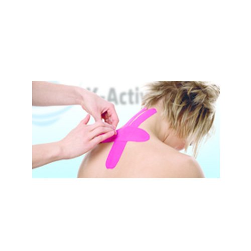 K-Active Kinesiology Tape Classic Pink, Water Repellent and Hypoallergenic, 50 mm x 5 m, 1 roll Set