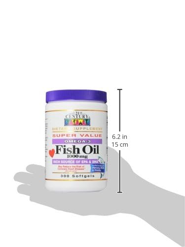 [Australia] - 21st Century Fish Oil 1000 mg Softgels, 300 Count 1 