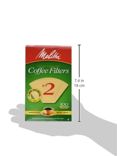 [Australia] - Melitta Cone Coffee Filter #2 100 Count- Natural Brown 