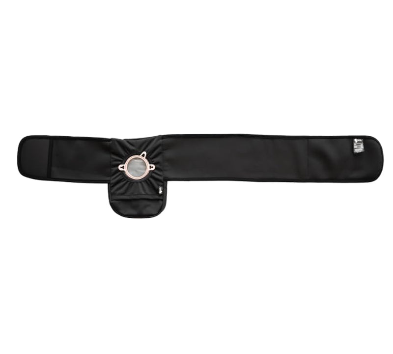[Australia] - Elastic Ostomy Belt | Ostomy Cover Support Belt | Water Resistant Everyday Wear | 6x9 Large, Fits Waists 36" - 44" (Black) 