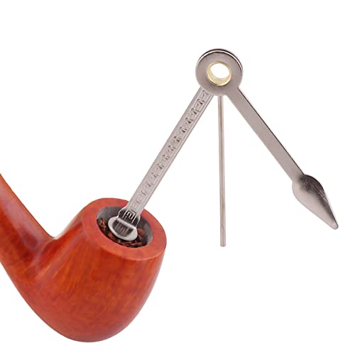 [Australia] - 3-In-1 Pipe Scraper Set for Tobacco Pipe Folding Cleaning Ashtray Accessories, silver 
