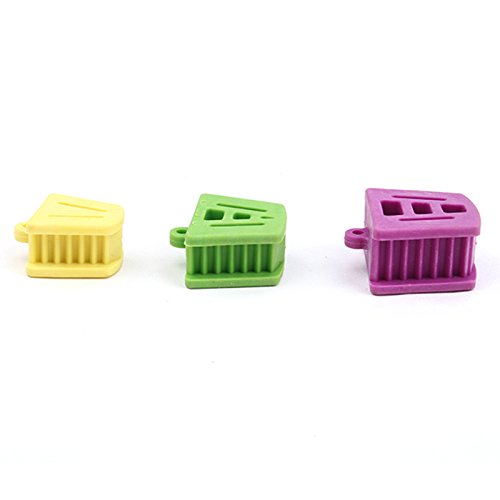 Angzhili Dental Mouth Prop Plastic Dental Bite Block Orthodontic Bite Blocks Dentistry Accessories (3 Pcs/Set)