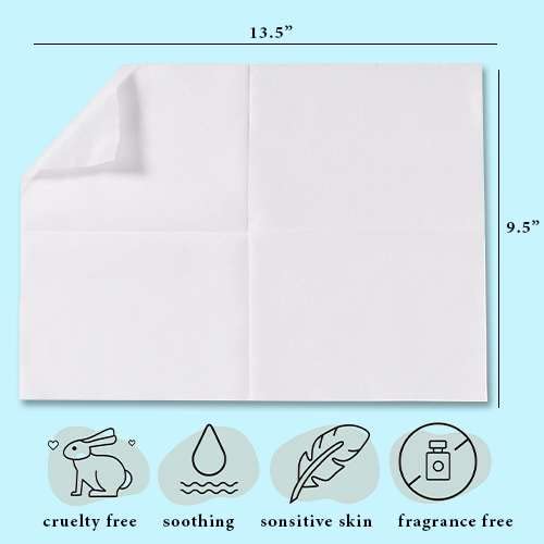 [Australia] - Disposable Dry Wipes, 100 Pack ‚Äì Ultra Soft Non-Moistened Cleansing Cloths for Adults, Incontinence, Baby Care, Makeup Removal ‚Äì 9.5" x 13.5" - Hospital Grade, Durable ‚Äì by ProHeal 