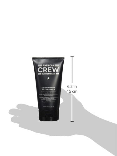 [Australia] - AMERICAN CREW - Moisturizing Shave Cream, 150 ml, foaming shaving cream with avocado oil & aloe vera, care product with vitamins for dry & sensitive skin, prevents irritation 150 ml (pack of 1) 