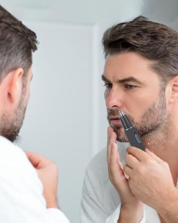 [Australia] - Nose and Ear Hair Trimmer for Men, Rechargeable 3 in 1 Hair Trimmers for Nose Ear Eyebrow & Body Detail Hair Removal, No Pull No Snag Men's Grooming with High Speed, 3 Heads 3in1-3 Heads 