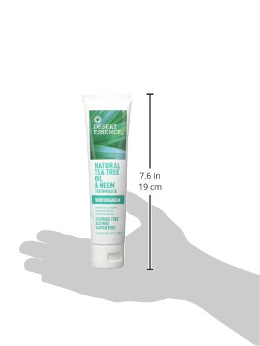 [Australia] - Desert Essence Natural Tea Tree Oil Wintergreen Toothpaste, 6.25 Ounce - 2 per case. 6.25 Ounce (Pack of 2) 