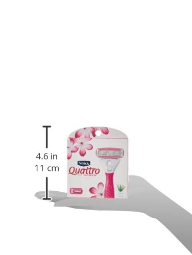 [Australia] - Schick Quattro for Women Razor Refill Cartridges, 8 Cartridges 