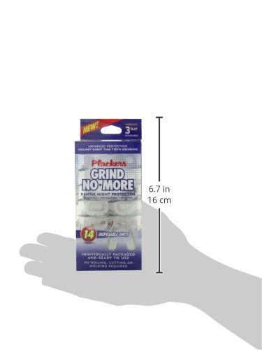 [Australia] - Plackers Grind No More Dental Night Guard for Teeth Grinding, 14 Count 14 Count (Pack of 1) 