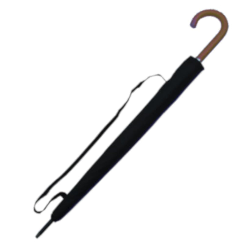 Extra Strong - Windproof Large Heavy Duty Umbrella for Rain and Wind Strong | Vented Double Canopy - Auto - Solid Wood Hook Handle - Golf - Black