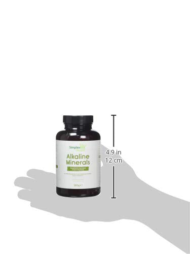 SimplexHealth Alkaline Minerals Powder. Make an Alkaline Drink with core alkalising Minerals Including Potassium Citrate, Calcium Citrate, Magnesium Citrate to pH Balance the Body (250g)
