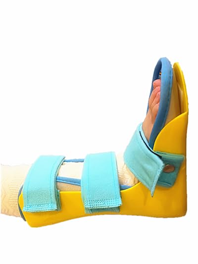 [Australia] - Pediatric AFO Kids Ankle Foot Brace Drop Foot Splint for Child Toddler Ankle Foot Orthosis Night Splint (Right Foot, Large) Right Foot 