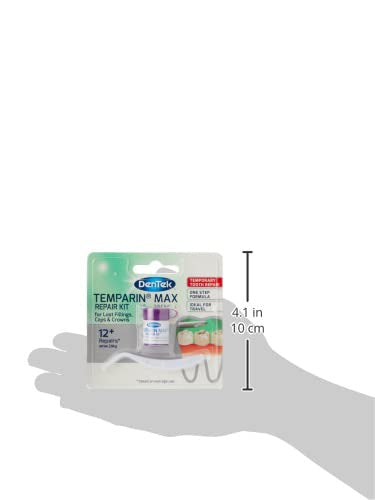 [Australia] - DenTek Temparin Max Dental Repair Kit for Lost Fillings, Caps and Crowns, 2.64g 