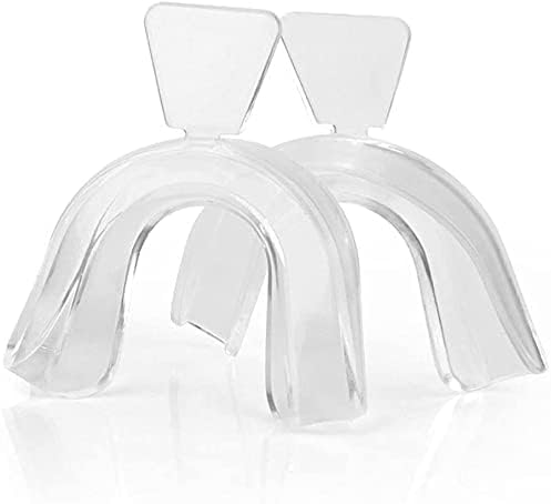 [Australia] - 4Pcs Transparent Mouth Guard Silicone Grinding Guard Teeth Whitening Tray Sleeping Gum Shield for Sports Bruxism Bite Guard Easy to Use,Teeth Grinding Guards, Health and Household, Oral Pain Relief 