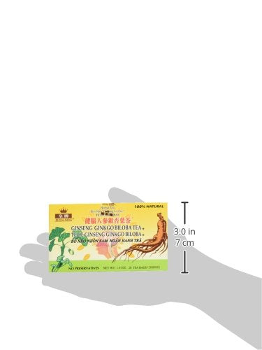 [Australia] - Royal King Ginseng Ginkgo Biloba Tea (20 Bags) Ginseng Ginkgo Biloba Tea (20 Bags) 