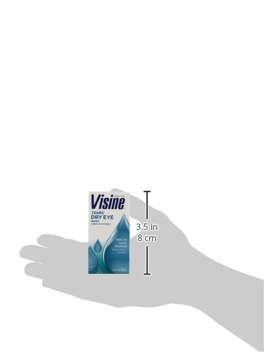 Visine Dry Eye Relief Lubricant Eye Drops with Polyethylene Glycol 400 to Moisturize and Soothe Irritated, Gritty and Dry Eyes, Designed to Work Like Real Tears, 0.5 fl. oz 0.5 Fl Oz (Pack of 1)