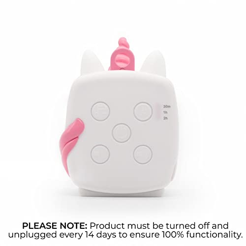 [Australia] - Yogasleep Pocket Baby Soother Unicorn, White Noise Machine, 6 Soothing Sounds & Timer for Better Sleep, includes Brown Noise & Lullabies, Compact Size for Travel & Child Safe, Must Have Registry Gift 