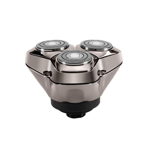 Skull Shaver Baron PRO 3 Head Replacement Blade - Faster Shaving - Hypoallergenic Stainless Steel - Contour Flex Design - Built-in Vacuum - Easy to Clean