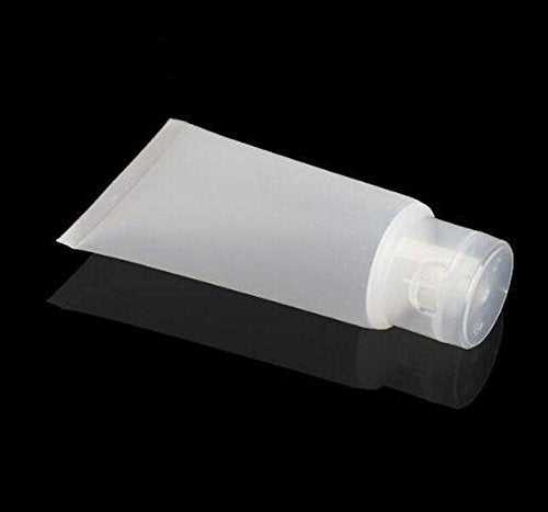 UPSTORE 20PCS Emply Plastic Cosmetic Soft Tube Vial Bottles with Flip Cover Makeup Travel Sample Packing Storage Holder Container for Facial Cleanser(100ml/3.4oz) (Pack of 2) 100 ml (Pack of 2)
