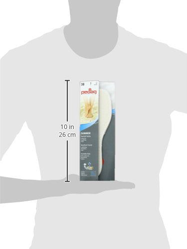 [Australia] - Pedag Summer | Terry Cotton Sockless Insoles | Barefoot Inserts | Handmade in Germany | Absorbs Sweat & Controls Odor | Wear Without Socks | Washable | US Women 8/ Men 5/ EU 38 | White | 3 Pair 3 pairs 