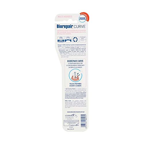 Biorepair : Oral Care Pro Toothbrush "Curve"- Very Soft, Pack of 2