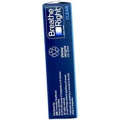 [Australia] - Breathe Right Nasal Strips Clear Sensitive Skin Small/Medium - 30 Strips, Pack of 4 