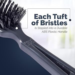 Stanley Commander for Her Hairbrush – Detangling Brush for Wet or Dry Hair – Nylon Bristles Reduce Frizz – Scalp Massager Hair Brush for Thick, Thin, Curly, Straight Hair (Black) Black