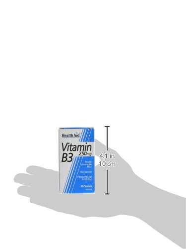 HealthAid Vitamin B3 (Niacinamide) 250mg - Prolong Release - 90 Tablets