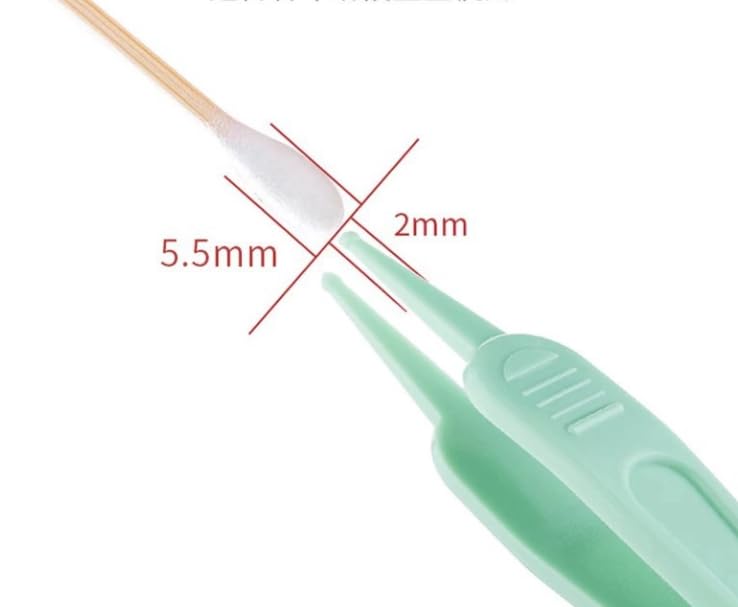 [Australia] - 6 PCS Infant Nose Cleaning Tweezer Plastic Round Head Care Ear Nose Navel Clean Tool Nipper Plier Pincet Forceps for Kids Nose Cleaning Pick Nipper 