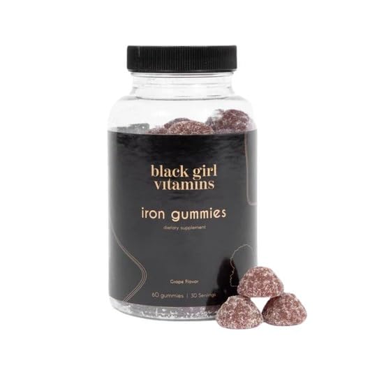 [Australia] - Black Girl Vitamins - Iron Gummies (20 mg), Supports Iron Deficiency & Anemia, Gluten-Free, Gelatin Free, Made in The USA (Grape, 60 Count) 30 Day Supply 