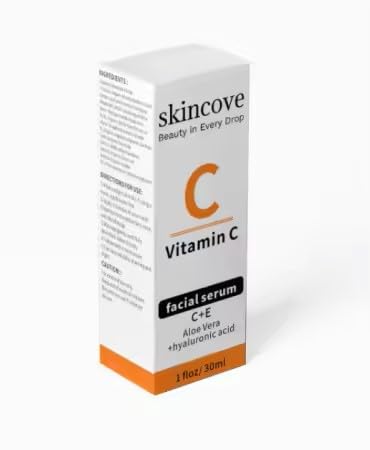 Skincove Vitamin C Serum Anti Aging Facial Serum with Vitamin C, Hyaluronic Acid, Vitamin E Brightening Serum Even Skin Tone, Improve Appearance of Dark Spots, Fine Lines & Wrinkles, 1 Fl Oz