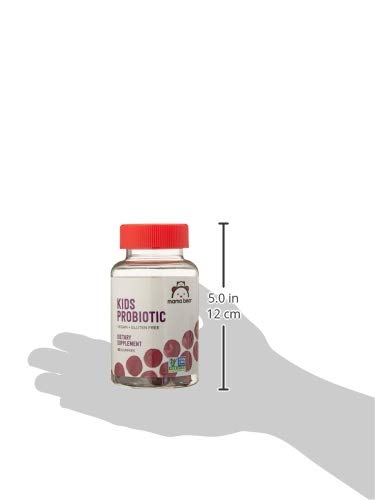 Amazon Brand - Mama Bear Vegan Probiotic, Berry, 60 Gummies, 1 Billion CFU per Gummy (Pack of 2) 60 Count (Pack of 2)