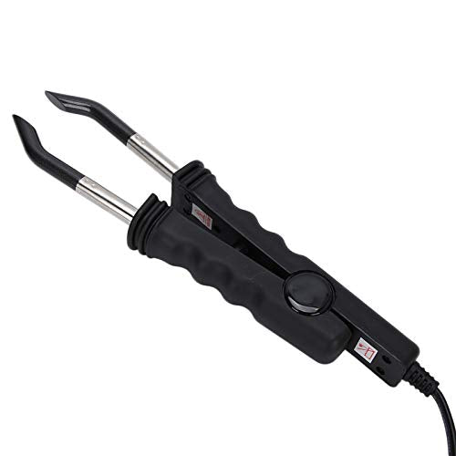 Hair Extension Bonding Iron, Professional Flat Shape Melting Tool for Salon Hair Extensions and Wigs (Black)