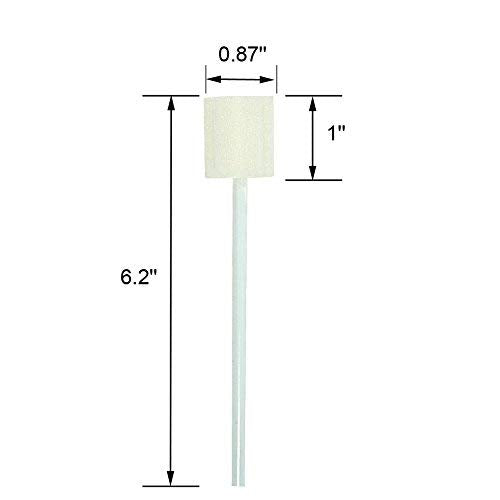 Oral Swabs Disposable- Untreated and Unflavored Mouth Oral Cleaning Sponge Toothbrushes White 100 Counts