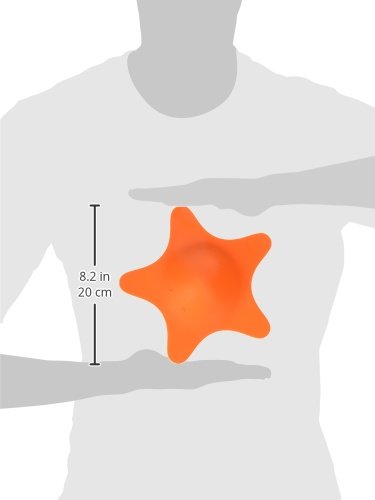 Boon Star Toddler Bathtub and Sink Drain Cover - Starfish Shaped Toddler Bathtub and Sink Drain Cover - Easy to Clean Bath and Sink Stopper - Baby Bath Essentials Orange Drain Cover