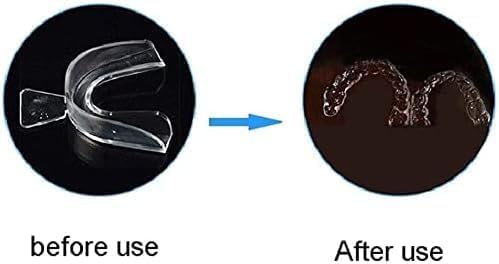 4 Pcs Transparent Mouth Guard Silicone Grinding Guard Teeth Whitening Tray Sleeping Gum Shield for Sports Bruxism Bite Guard,Teeth Grinding Guards Oral Care