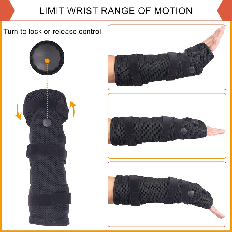 [Australia] - NEENCA Wrist Support Brace, Night Sleep Hand Support Brace with Splints and Adjustment Knob, Palm Wrist Orthosis - Fits Both Hands -Help With Carpal Tunnel, Relieve and Treat Wrist Pain or Injuries Palm Wrist Brace One Size 