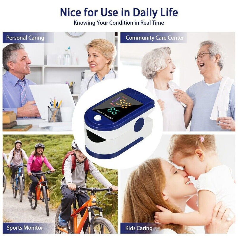 [Australia] - Roscoe Medical Finger Pulse Oximeter Oxygen Saturation Monitor - Pulse Ox Fingertip o2 Monitor for Pediatric and Adult - Sports and Aviation Use Only 