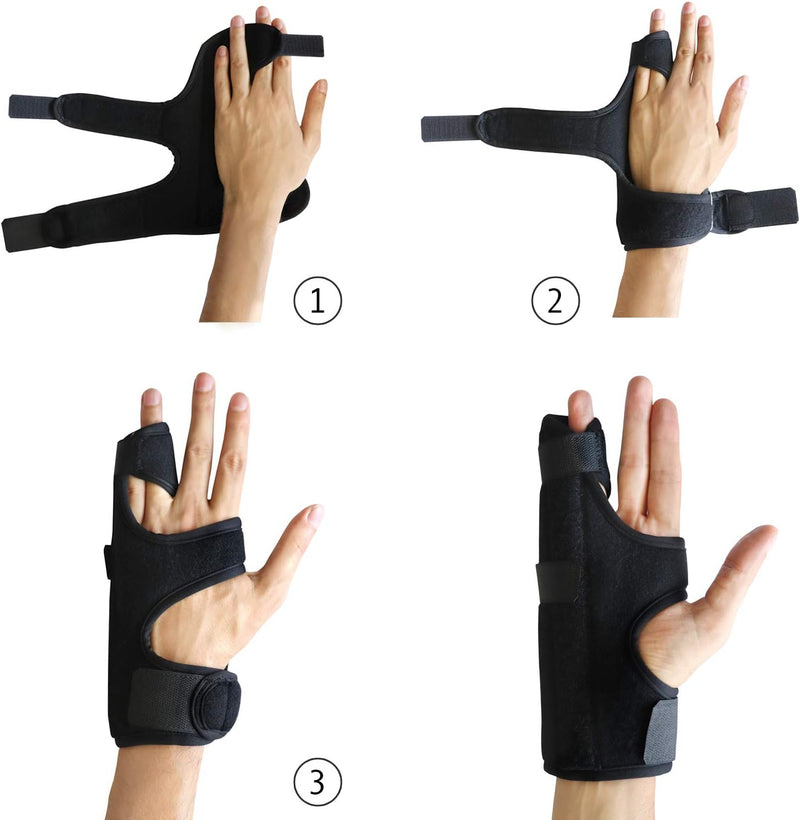 [Australia] - Mars Wellness Boxer Fracture Splint - 4th or 5th Metacarpal Splint Hand and Finger Brace - Broken Fingers, Wrist, Pinky and Hand Immobilizer - Small/Medium Small/Medium (Pack of 1) 