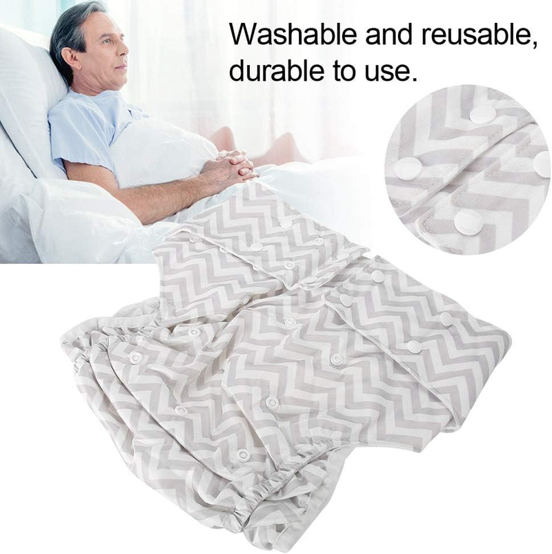 [Australia] - Adult cloth diapers, washable adult nappy with hook and loop for adult special elderly incontinence incontinence care protective underwear(Z13) Z13 