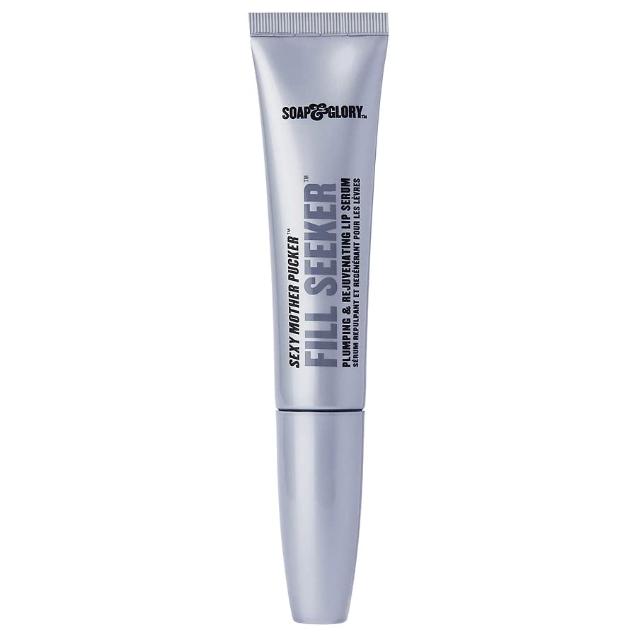 Soap & Glory Sexy Mother Pucker Fill Seeker Lip Plumper Gloss - Plumping Lip Gloss for Smooth & Moisturized Lips - Rejuvenating Lip Serum with Long-Lasting Hydration (0.5 fl oz) 0.50 Fl Oz (Pack of 1) Clear