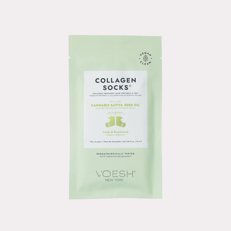 [Australia] - VOESH Collagen Socks, Collagen Socks for Dry Feet, Cracked Heel Repair, Moisturizing Socks, Spa Pedicure Treatment, Spa Socks, Foot Peel Masks, Vegan 5pk - Variety 