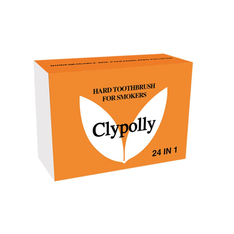 Hard & Firm Toothbrush Stiff Bristle Brush for Smokers Oral Care Teeth Whitening Cleaning for Adult Travel Pack of 24