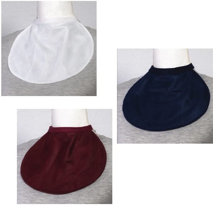 [Australia] - Breathable Laryngectomy & Tracheostomy Neck Stoma Guard Cover Color Variety Pack (3 PCS) (Navy, Burgundy, White) 