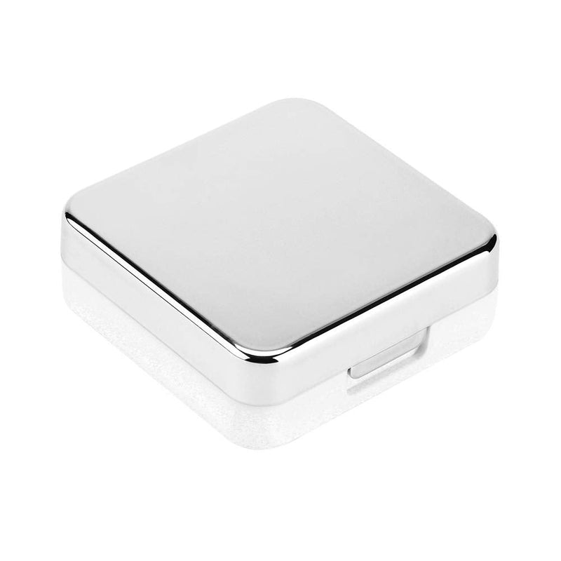 [Australia] - Uxsiya Mini Contact Lens Case Portable Contact Lens Case for Contact Lenses and Travel Silver/Black Modern 