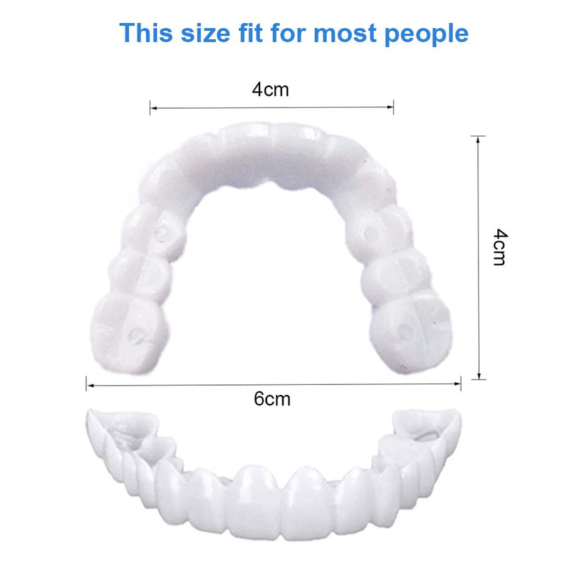 [Australia] - Denture Smile Teeth Customizable Temporary Perfect Fake Teeth Molds Braces for Snap in Instant &Confidence Smile 